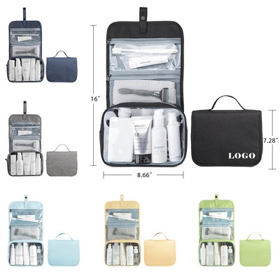 Travel Foldable Toiletry Bag With Hook