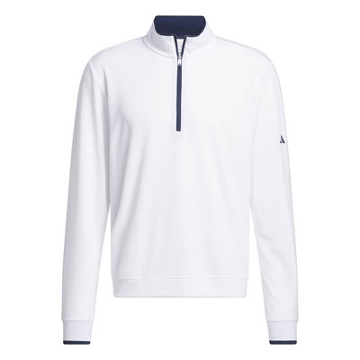 Adidas UPF Lightweight Golf 1/4 Zip - White