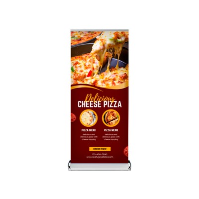 33"W x 80"H Single-Sided Monza™ Premium Retractable Banner Stand Hardware Only