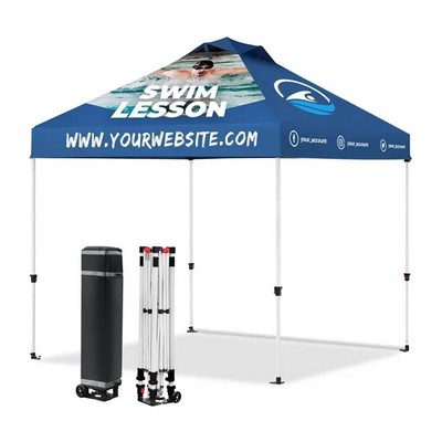 10' X 10' Heavy Duty Pop Up Canopy Tent W/Vented Top (Dye Sublimation)