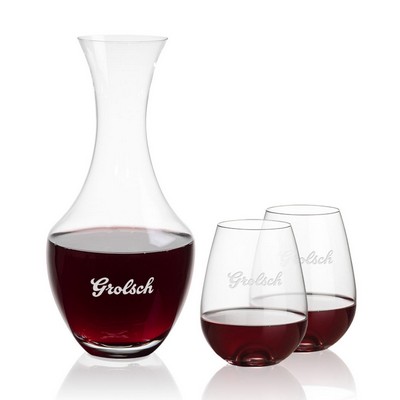 Oldham Carafe & Edderton Stemless Wine