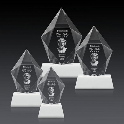 Devron 3D Award on Base - White