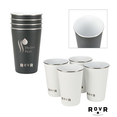 RovR Pack of 4, 16 oz. Single Wall Beer Pints