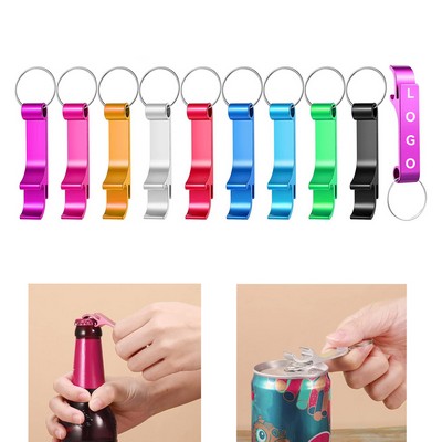 Aluminum Bottle Opener with Key Chain