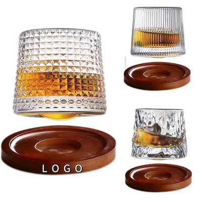 Whiskey Swivel Glass With Base