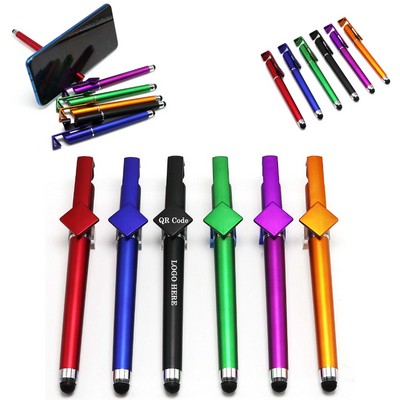 3-in-1 QR Code Stylus Pen W/Phone Stand