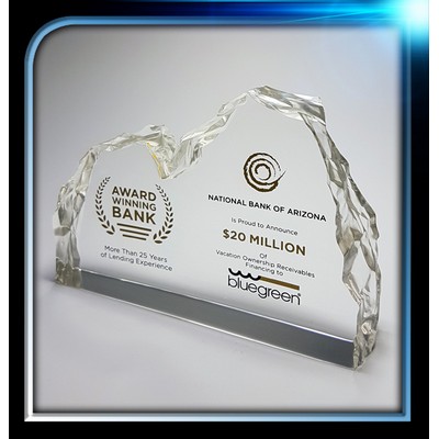 Lucite Ice Effect Award (6"x4"x1 1/4")