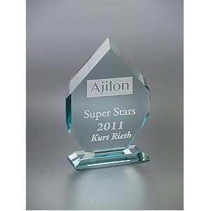 Small Mallory Jade Crystal Award