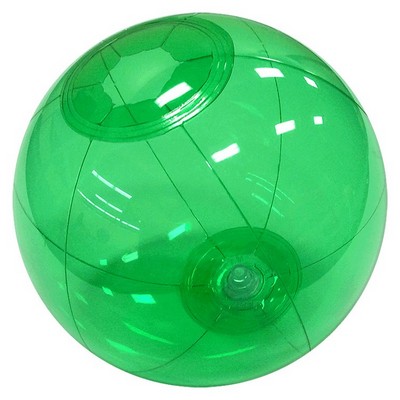 6" Inflatable Translucent Green Beach Ball