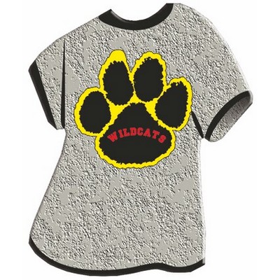 Paw Print T-Shirt Acrylic Coaster w/Felt Back