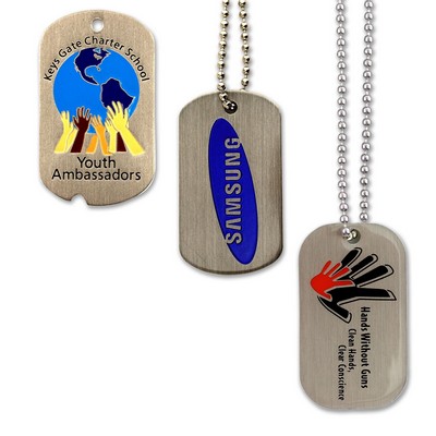 Dog Tags - Aluminum Etched Enamel