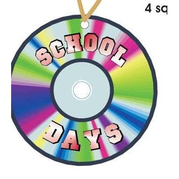 School Days Disc Ornament w/ Mirrored Back (4 Square Inch)