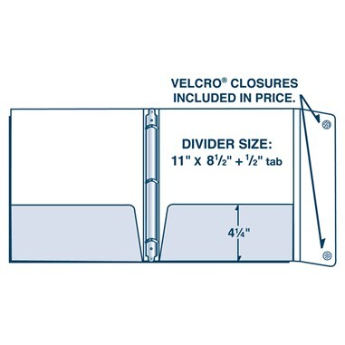 Laminated Paper 3-Ring Binder with Wrap Around Flap 1/2" Metal Rings Prints Full Color 4/0