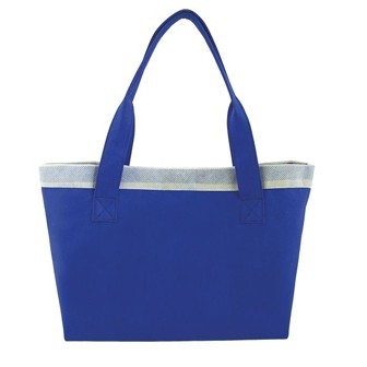 Non-Woven Contrast Stripe Tote Bag