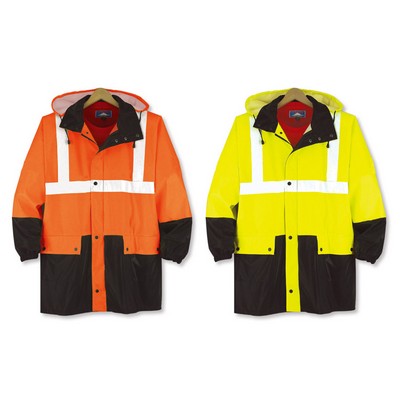 Class 2 High Contrast Safety Parka Jacket