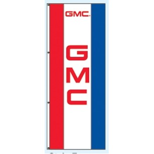 Double Faced Interceptor® Drape Flags (Center Panel - GMC®) (3' x 8')