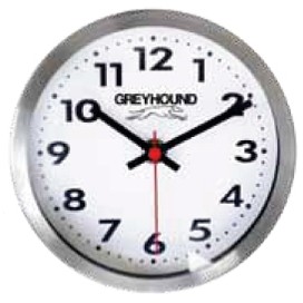 6" Stainless Steel Metal Wall & Desk Clock w/Support