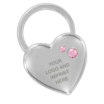 Sparkling Heart Keychain Embellished with quality Crystals (Domestic Production)