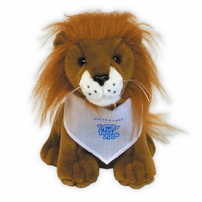 Custom Plush Lion Coin Bank w/ Handkerchief