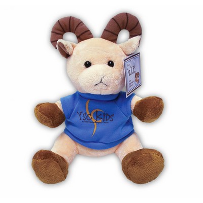 Custom Plush Ram w/ Imprinted T-Shirt & Hang Tag