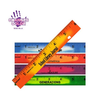 6" Mood Wood Ruler (Spot Color)