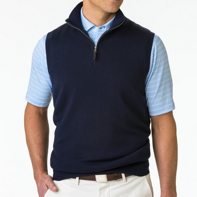 Fairway & Greene Men's Merino Quarter-Zip Wind Vest