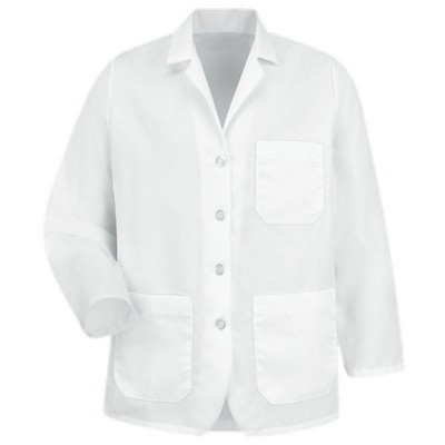 Red Kap™ Women's Four Button Lapel Counter Coat - White