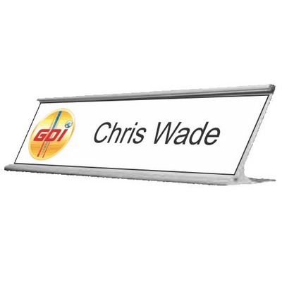 Desk Name Plate with Insert (2"x 8")