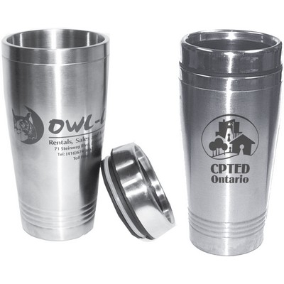 16 Oz. Stainless Steel Travel Mug