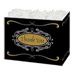 Large Thank You Script Theme Gift Basket Box