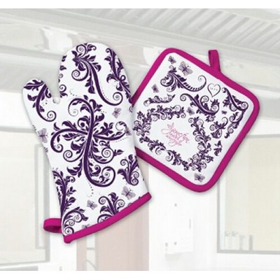 Oven Mitt and Pot Holder Set