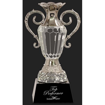 Prestige Crystal Cup Trophy Award L - 10'' H