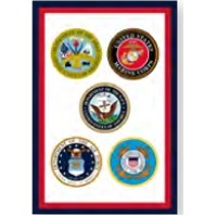 Armed Forces 5 Garden Flag (12"x18")