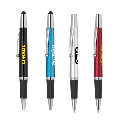 Twist Action Plastic Ballpoint Stylus Pen