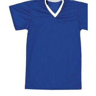 V-Neck Soccer Adult Cooling Interlock Jersey Shirt w/ Neck Trim