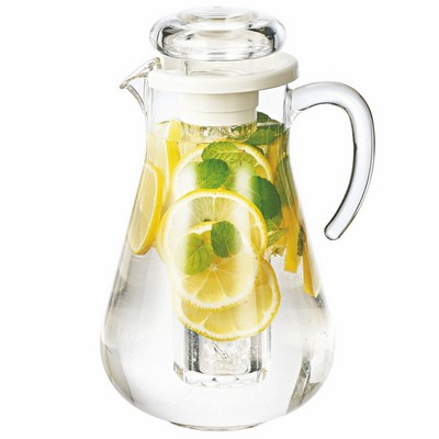 1.9 Liter Smooth SAN Plastic Ice Tube Water Pitcher