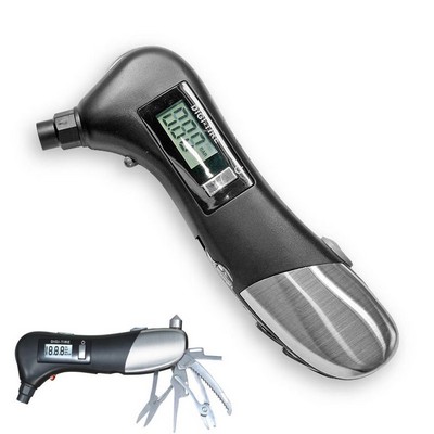 Multi-Functional 9-in-1 Digital Tire Gauge w/Flashlight