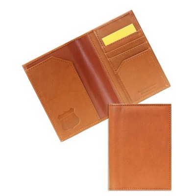 Ashlin® Designer Amsterdam British Tan RFID Blocking Passport Wallet