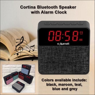 Cortina Bluetooth Speaker with an Alarm Clock with Amazing Sound