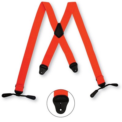 Orange Button Suspenders