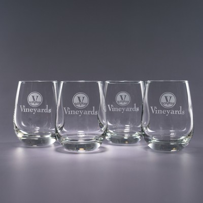 15.5 Oz. Tangent Stemless Red Wine Glasses (Set of 4)