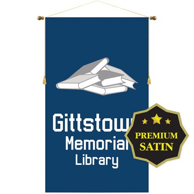 36" x 60" Premium Podium Banner Straight Cut/No Fringe