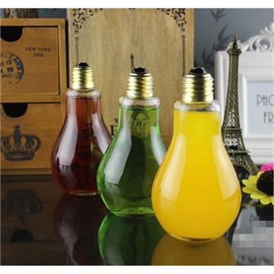 Light Bulb Shaped Glass Bottle