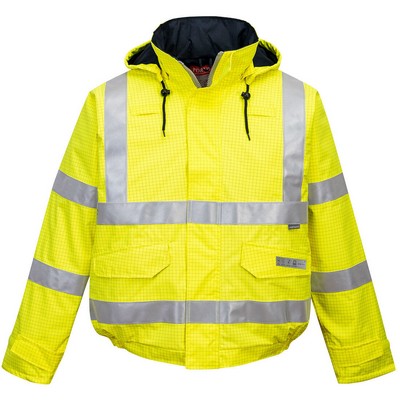 Bizflame Rain Hi-Vis Anti-static FR Bomber Jacket