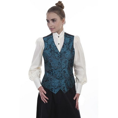 Ladies Scroll & Swirl Paisley Vest