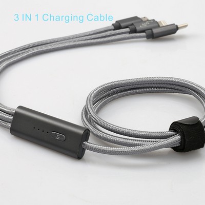 SCB15 3 in 1 Nylon Braided Multiple USB Fast timing cable