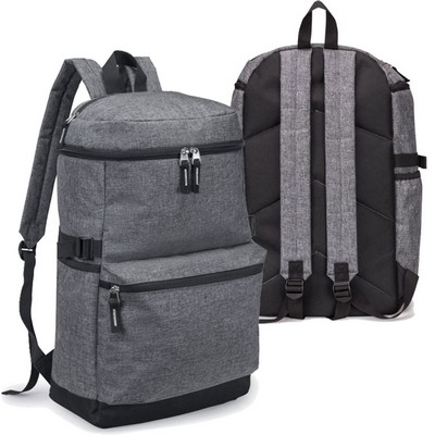 Heathered Computer Backpack w/Padded Back Panel