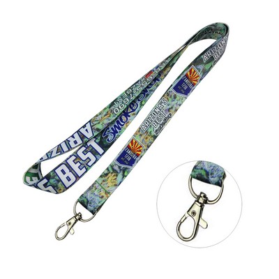 Sublimated Neck Lanyard w/ lobster clip