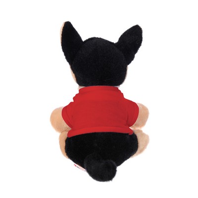 Plush German Shepherd with Tee