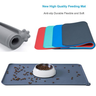 Silicone Waterproof Dog Cat Pet Feeding Mats